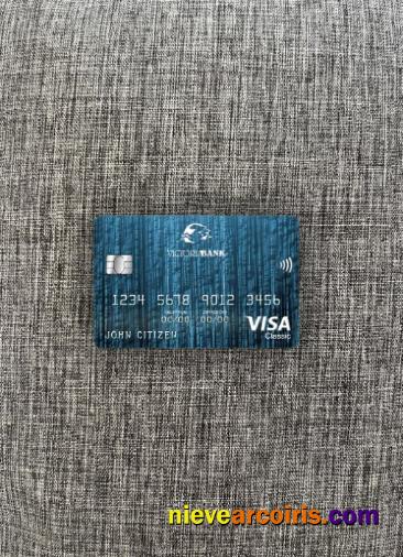Moldova Victoriabank visa classic card photolook